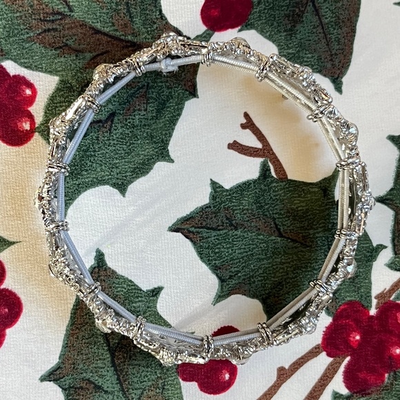 MONET Glistening Snowflake Stretch Bracelet - Picture 6 of 8